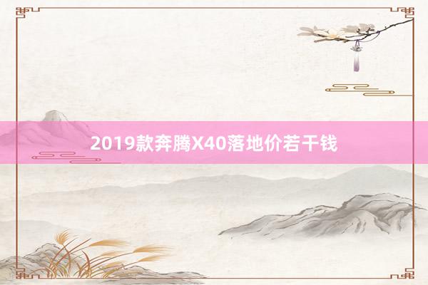 2019款奔腾X40落地价若干钱