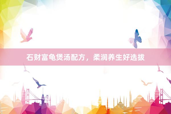 石财富龟煲汤配方，柔润养生好选拔